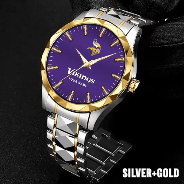 Minnesota Vikings Business Watch For Men Luxury Waterproof Stainless Steel New Design 2025 ANZDMW469