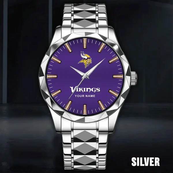 Minnesota Vikings Business Watch For Men Luxury Waterproof Stainless Steel New Design 2025 ANZDMW469 - Image 4