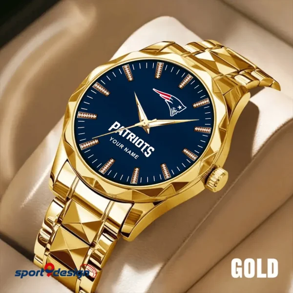 New England Patriots Business Watch For Men Luxury Waterproof Stainless Steel New Design 2025 ANZDMW470 - Image 3