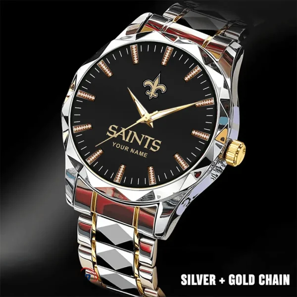 New Orleans Saints Business Watch For Men Luxury Waterproof Stainless Steel New Design 2025 ANZDMW471 - Image 2