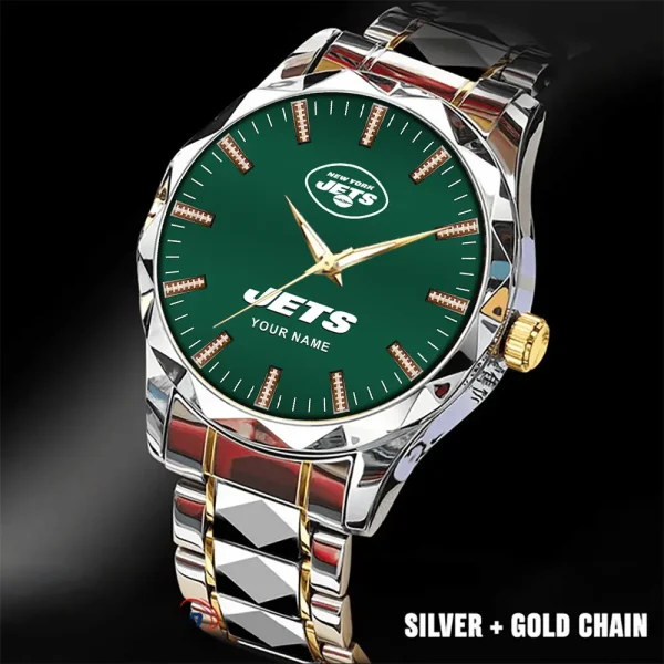 New York Jets Business Watch For Men Luxury Waterproof Stainless Steel New Design 2025 ANZDMW473 - Image 2