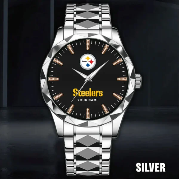 Pittsburgh Steelers Business Watch For Men Luxury Waterproof Stainless Steel New Design 2025 ANZDMW475 - Image 3