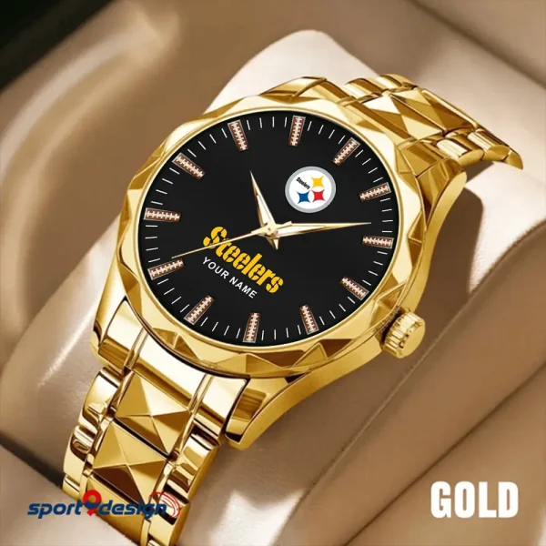 Pittsburgh Steelers Business Watch For Men Luxury Waterproof Stainless Steel New Design 2025 ANZDMW475 - Image 4
