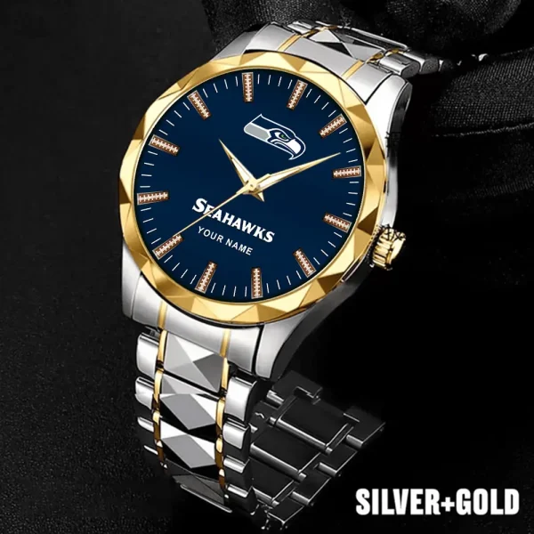 Seattle Seahawks Business Watch For Men Luxury Waterproof Stainless Steel New Design 2025 ANZDMW477