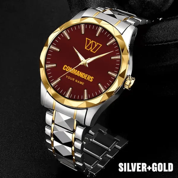 Washington Commanders Business Watch For Men Luxury Waterproof Stainless Steel New Design 2025 ANZDMW480 - Image 2