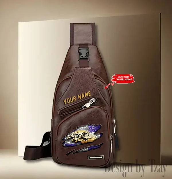 Baltimore Ravens Fashion Men Chest Bag Single Strap Anti-theft New 2025 SPTLTSLINGBAG164 - Image 3