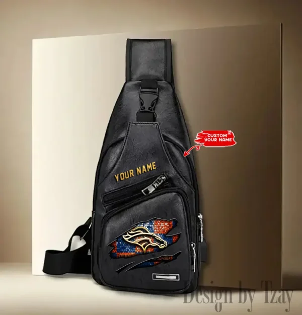 Denver Broncos Fashion Men Chest Bag Single Strap Anti-theft New 2025 SPTLTSLINGBAG171 - Image 2