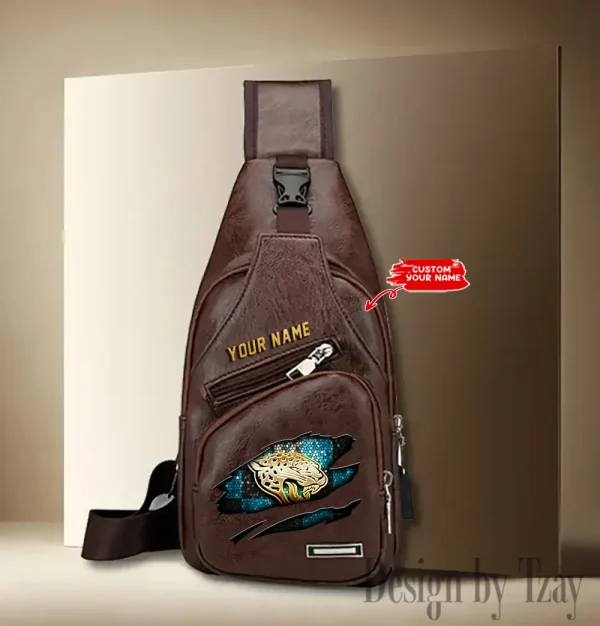 Jacksonville Jaguars Fashion Men Chest Bag Single Strap Anti-theft New 2025 SPTLTSLINGBAG176 - Image 2