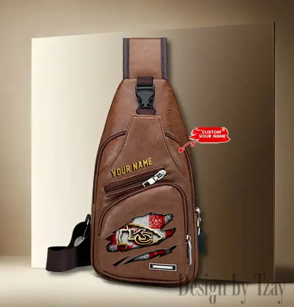Kansas City Chiefs Fashion Men Chest Bag Single Strap Anti-theft New 2025 SPTLTSLINGBAG177 - Image 3