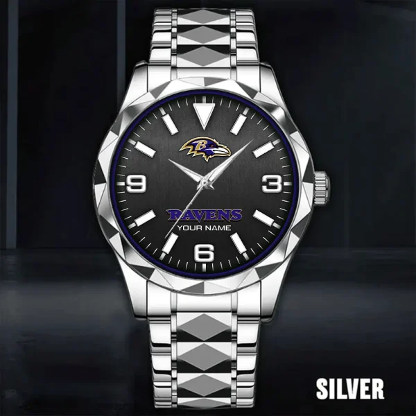 Baltimore Ravens Business Watch For Men Luxury Waterproof Stainless Steel New Design 2025 ANZDMW547 - Image 2
