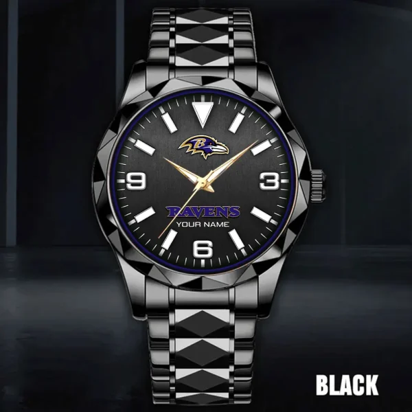 Baltimore Ravens Business Watch For Men Luxury Waterproof Stainless Steel New Design 2025 ANZDMW547 - Image 3