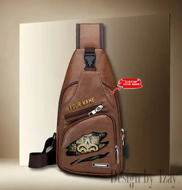 New Orleans Saints Fashion Men Chest Bag Single Strap Anti-theft New 2025 SPTLTSLINGBAG184 - Image 3