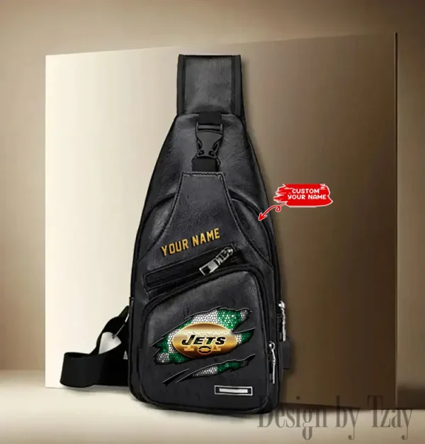 New York Jets Fashion Men Chest Bag Single Strap Anti-theft New 2025 SPTLTSLINGBAG186 - Image 3
