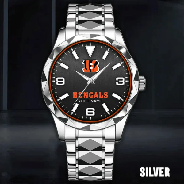 Cincinnati Bengals Business Watch For Men Luxury Waterproof Stainless Steel New Design 2025 ANZDMW551 - Image 2