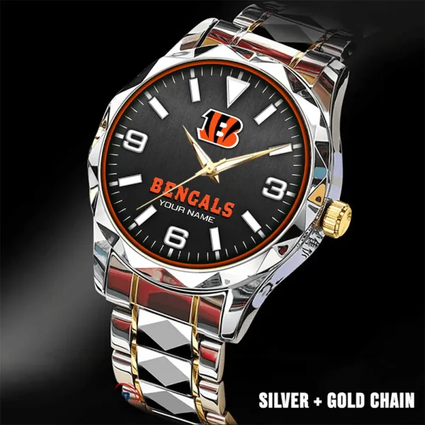 Cincinnati Bengals Business Watch For Men Luxury Waterproof Stainless Steel New Design 2025 ANZDMW551 - Image 5
