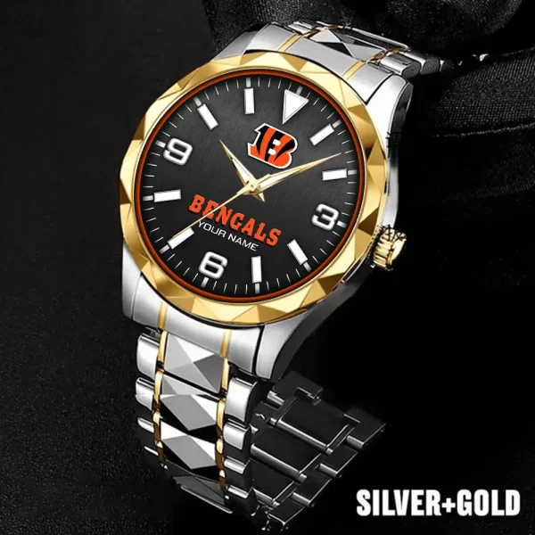 Cincinnati Bengals Business Watch For Men Luxury Waterproof Stainless Steel New Design 2025 ANZDMW551