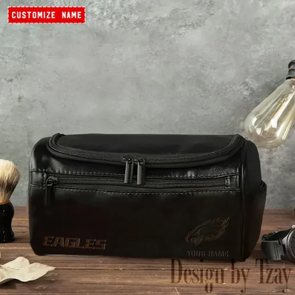Philadelphia Eagles NFL Men Vintage Luxury Toiletry Bag Travel 2025 ANZLCB127