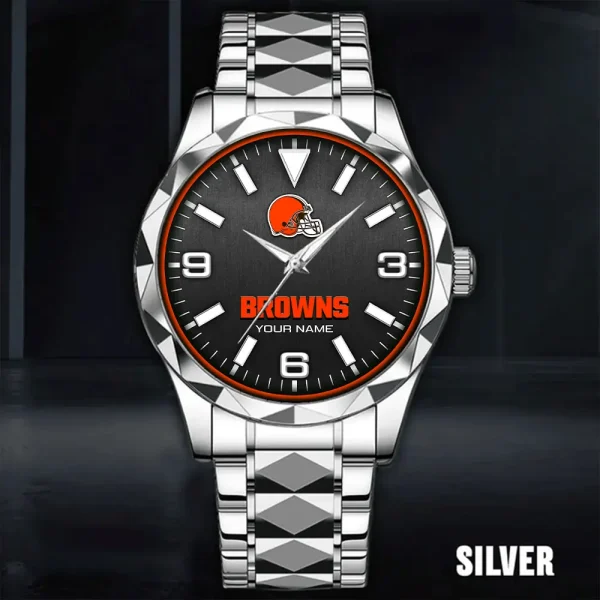 Cleveland Browns Business Watch For Men Luxury Waterproof Stainless Steel New Design 2025 ANZDMW552 - Image 2