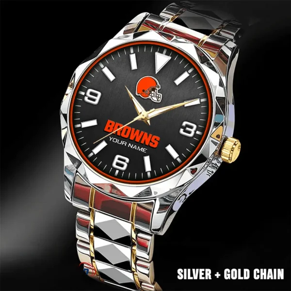 Cleveland Browns Business Watch For Men Luxury Waterproof Stainless Steel New Design 2025 ANZDMW552 - Image 5