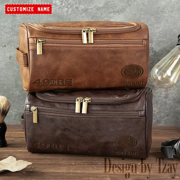 San Francisco 49ers NFL Men Vintage Luxury Toiletry Bag Travel 2025 ANZLCB129 - Image 2