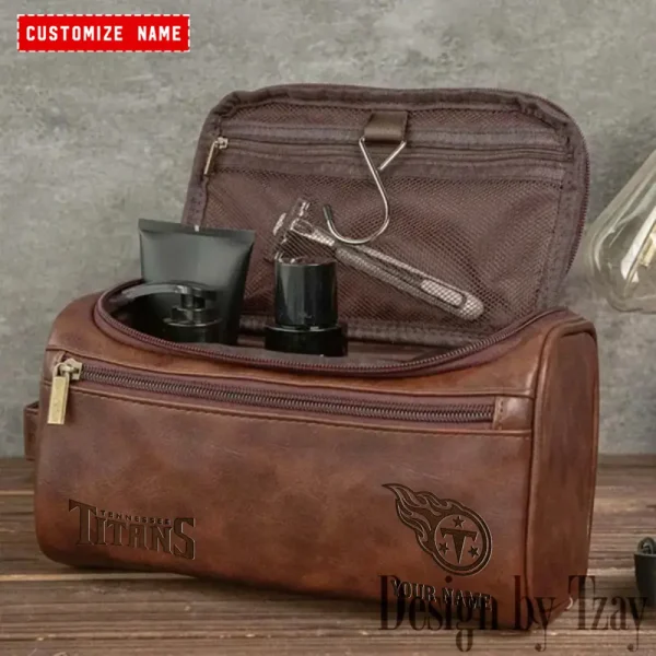 Tennessee Titans NFL Men Vintage Luxury Toiletry Bag Travel 2025 ANZLCB131 - Image 2