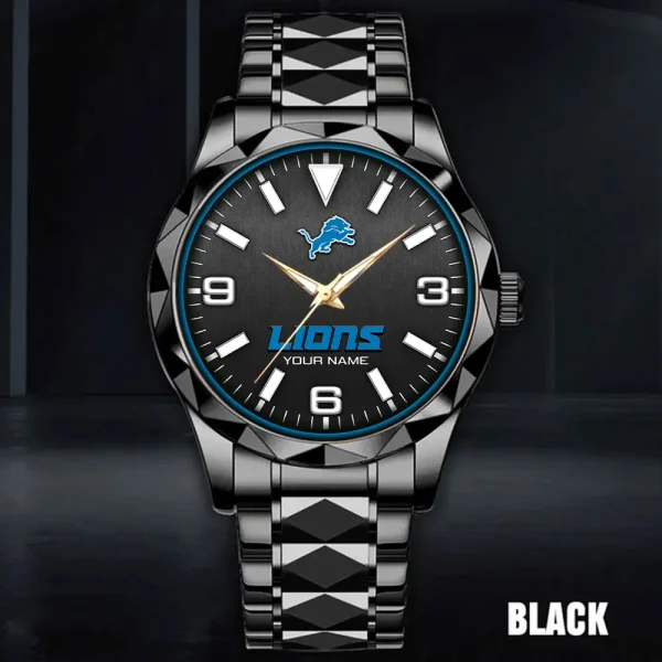 Detroit Lions Business Watch For Men Luxury Waterproof Stainless Steel New Design 2025 ANZDMW555 - Image 4