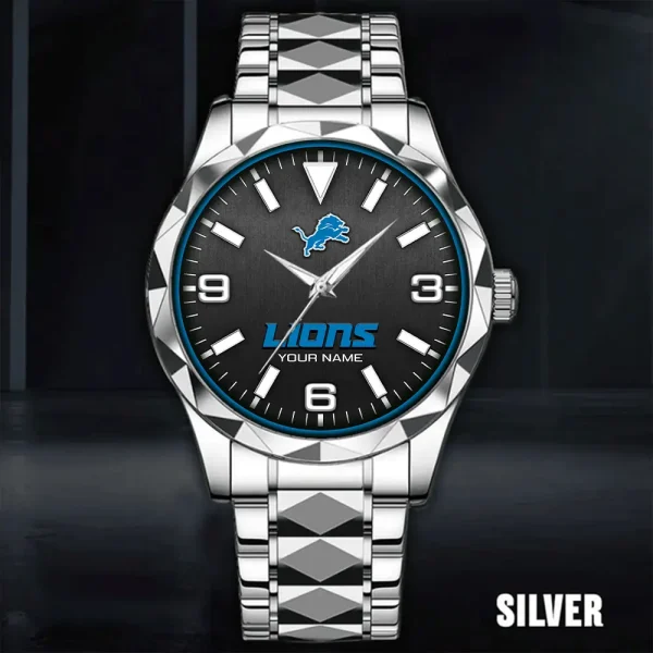 Detroit Lions Business Watch For Men Luxury Waterproof Stainless Steel New Design 2025 ANZDMW555 - Image 5