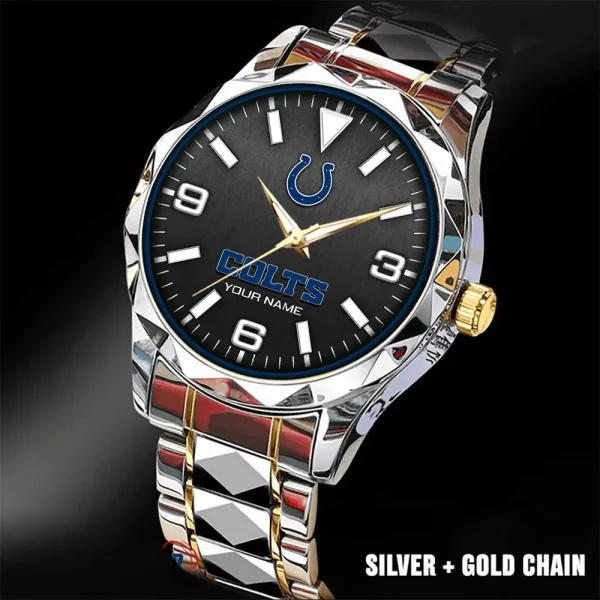 Indianapolis Colts Business Watch For Men Luxury Waterproof Stainless Steel New Design 2025 ANZDMW558 - Image 2