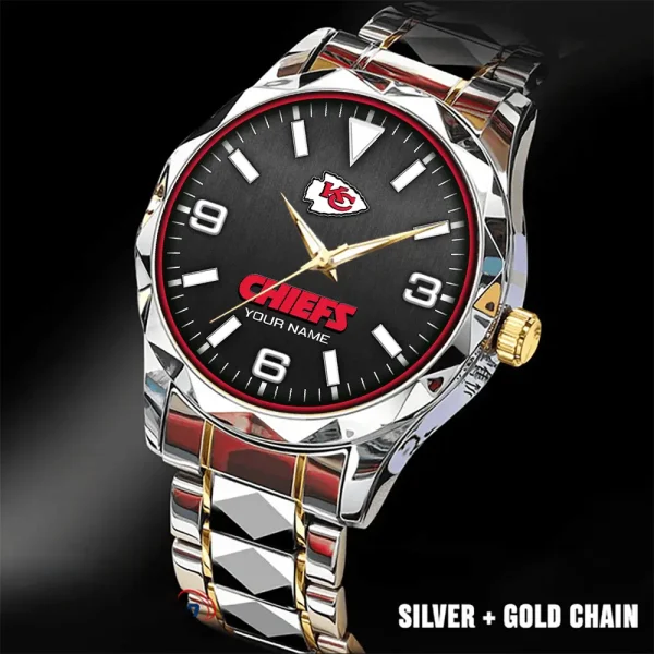 Kansas City Chiefs Business Watch For Men Luxury Waterproof Stainless Steel New Design 2025 ANZDMW560 - Image 5