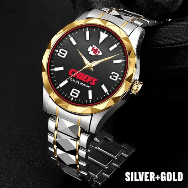 Kansas City Chiefs Business Watch For Men Luxury Waterproof Stainless Steel New Design 2025 ANZDMW560