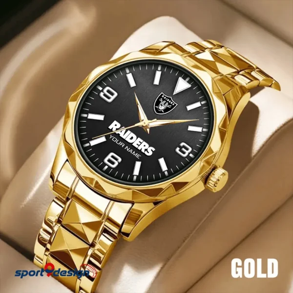 Las Vegas Raiders Business Watch For Men Luxury Waterproof Stainless Steel New Design 2025 ANZDMW561 - Image 2