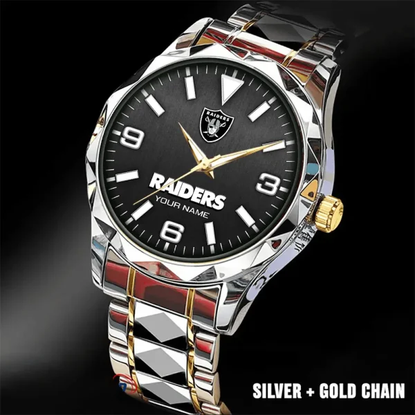 Las Vegas Raiders Business Watch For Men Luxury Waterproof Stainless Steel New Design 2025 ANZDMW561 - Image 3