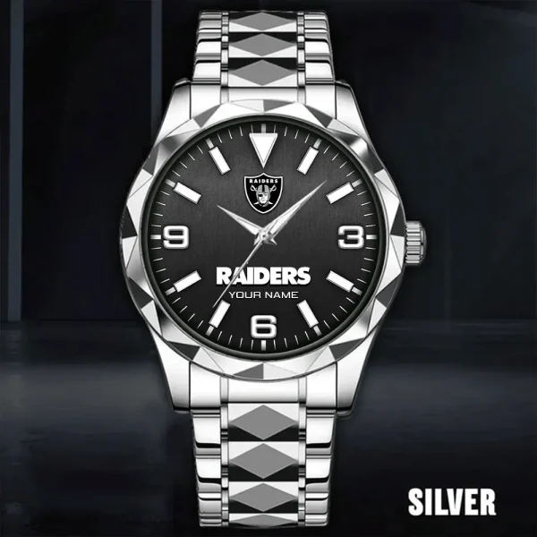 Las Vegas Raiders Business Watch For Men Luxury Waterproof Stainless Steel New Design 2025 ANZDMW561 - Image 4