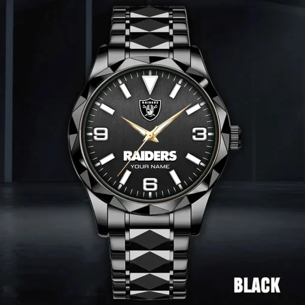 Las Vegas Raiders Business Watch For Men Luxury Waterproof Stainless Steel New Design 2025 ANZDMW561 - Image 5