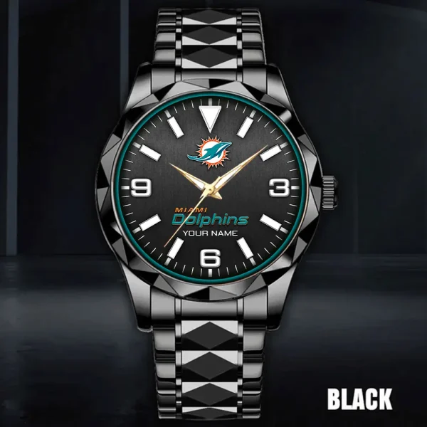 Miami Dolphins Business Watch For Men Luxury Waterproof Stainless Steel New Design 2025 ANZDMW564 - Image 2