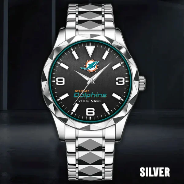 Miami Dolphins Business Watch For Men Luxury Waterproof Stainless Steel New Design 2025 ANZDMW564 - Image 5