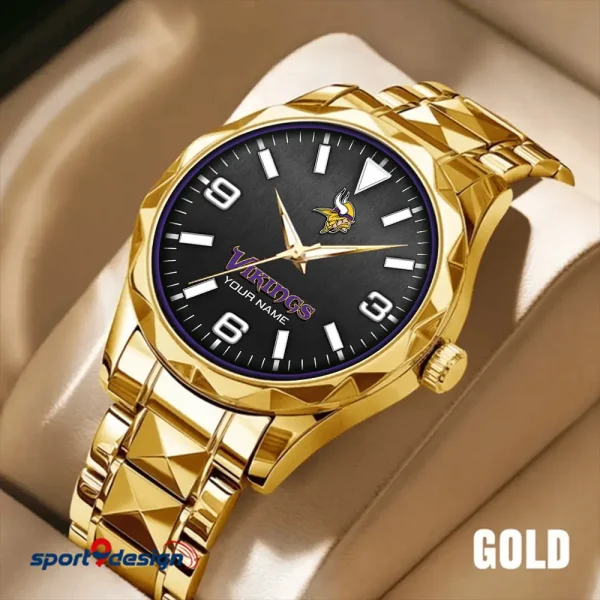 Minnesota Vikings Business Watch For Men Luxury Waterproof Stainless Steel New Design 2025 ANZDMW565 - Image 4