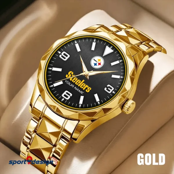 Pittsburgh Steelers Business Watch For Men Luxury Waterproof Stainless Steel New Design 2025 ANZDMW571 - Image 2