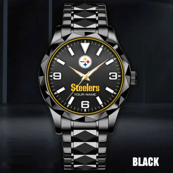 Pittsburgh Steelers Business Watch For Men Luxury Waterproof Stainless Steel New Design 2025 ANZDMW571 - Image 4