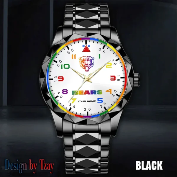 Chicago Bears Business Watch For Men Automatic Mechanical Stainless Steel Band 2025 SPTDMW582 - Image 4