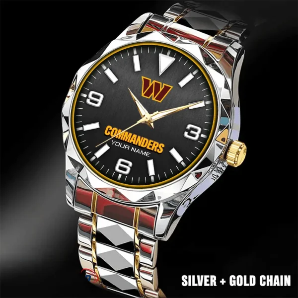 Washington Commanders Business Watch For Men Luxury Waterproof Stainless Steel New Design 2025 ANZDMW576 - Image 2
