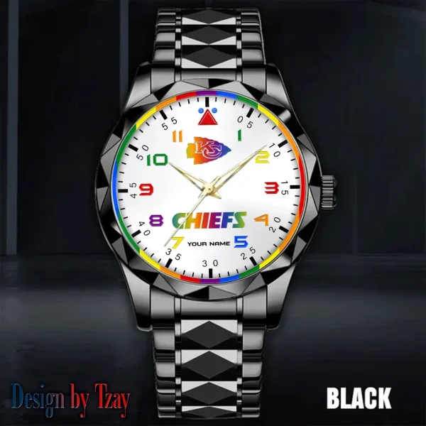 Kansas City Chiefs Business Watch For Men Automatic Mechanical Stainless Steel Band 2025 SPTDMW592 - Image 3