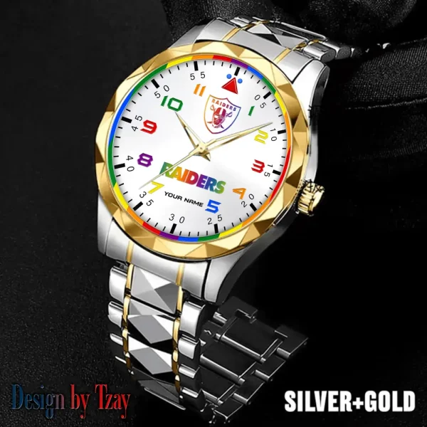 Las Vegas Raiders Business Watch For Men Automatic Mechanical Stainless Steel Band 2025 SPTDMW593