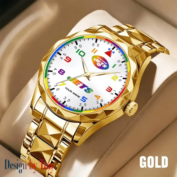 New York Jets Business Watch For Men Automatic Mechanical Stainless Steel Band 2025 SPTDMW601 - Image 5