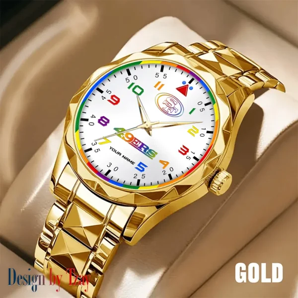 San Francisco 49ers Business Watch For Men Automatic Mechanical Stainless Steel Band 2025 SPTDMW604 - Image 2