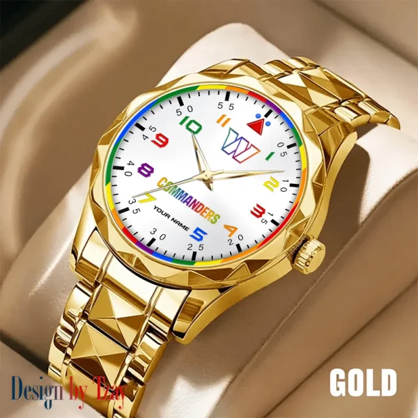 Washington Commanders Business Watch For Men Automatic Mechanical Stainless Steel Band 2025 SPTDMW608 - Image 5