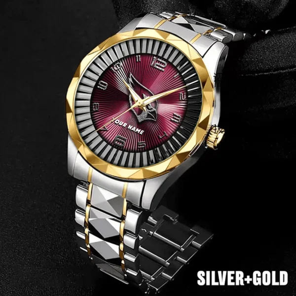 Arizona Cardinals Business Watch For Men Automatic Mechanical Stainless Steel Band 2025 SPTDMW609