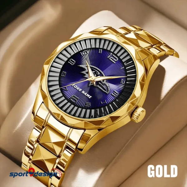 Baltimore Ravens Business Watch For Men Automatic Mechanical Stainless Steel Band 2025 SPTDMW611 - Image 3