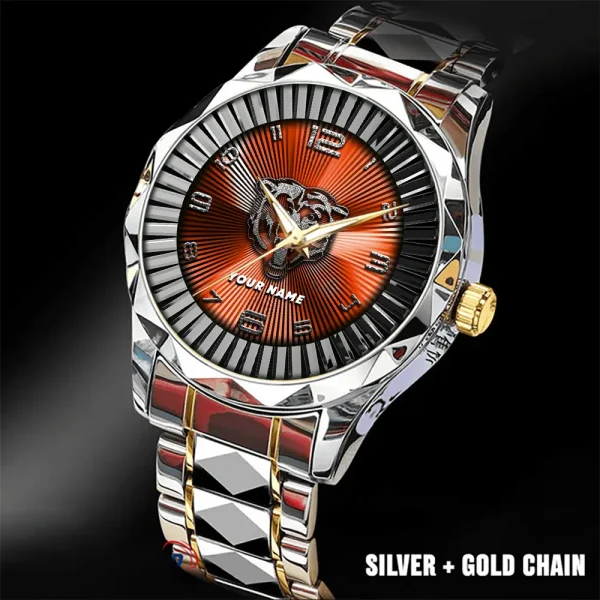 Chicago Bears Business Watch For Men Automatic Mechanical Stainless Steel Band 2025 SPTDMW614 - Image 2