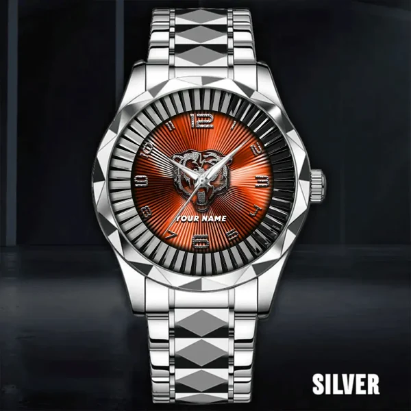 Chicago Bears Business Watch For Men Automatic Mechanical Stainless Steel Band 2025 SPTDMW614 - Image 5